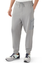 Zip-Pocket Cotton Sweatpants